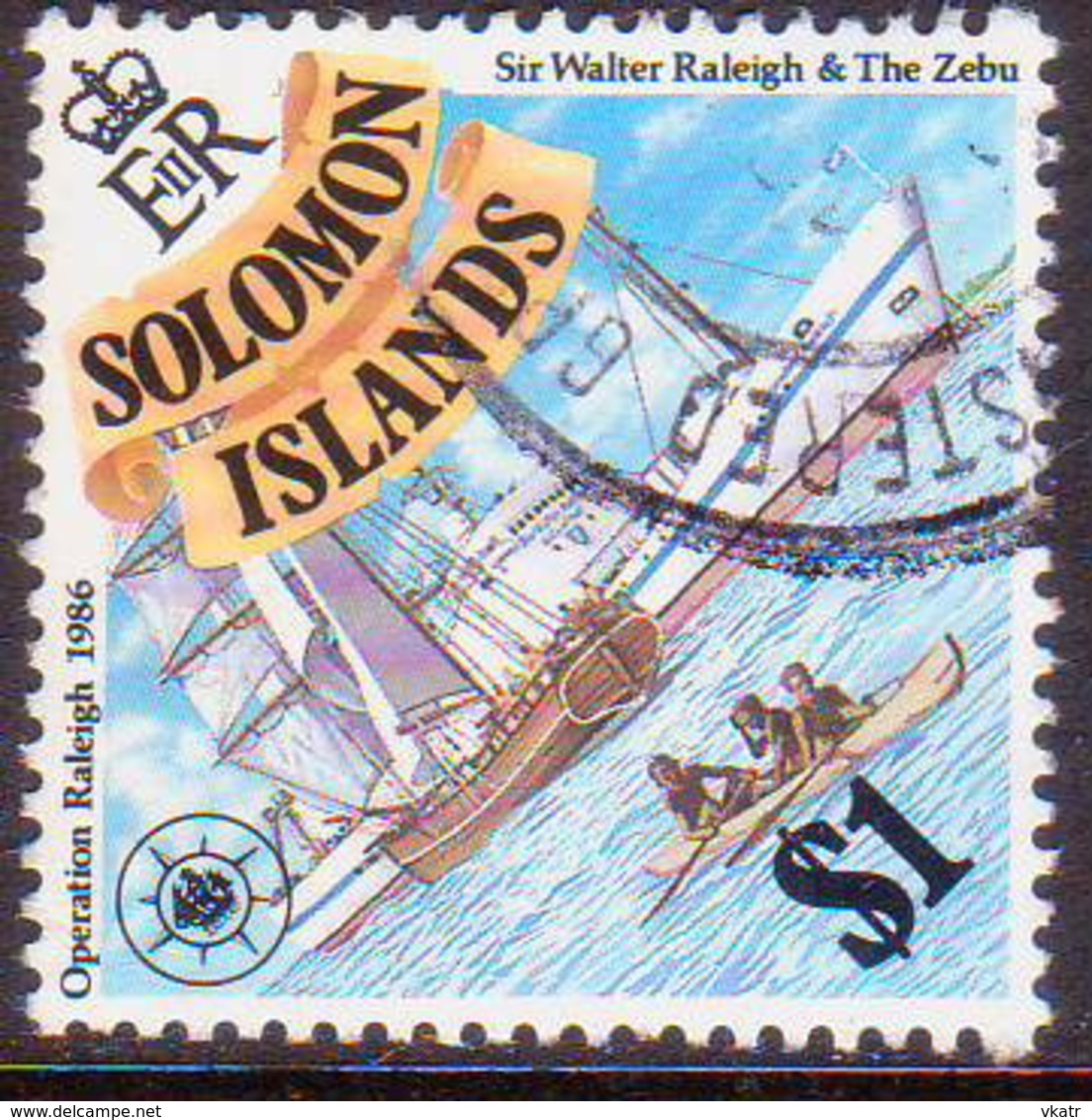 SOLOMON ISLANDS 1986 SG #561 $1 Used Operation Raleigh - Solomon Islands (1978-...)