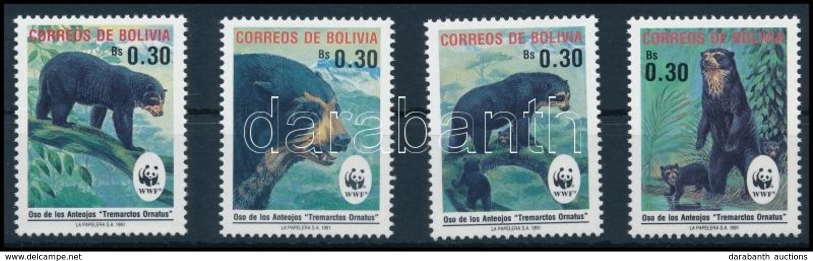 ** 1991 WWF Medvék Sor,
WWF Bears Set
Mi 1137-1140 - Altri & Non Classificati