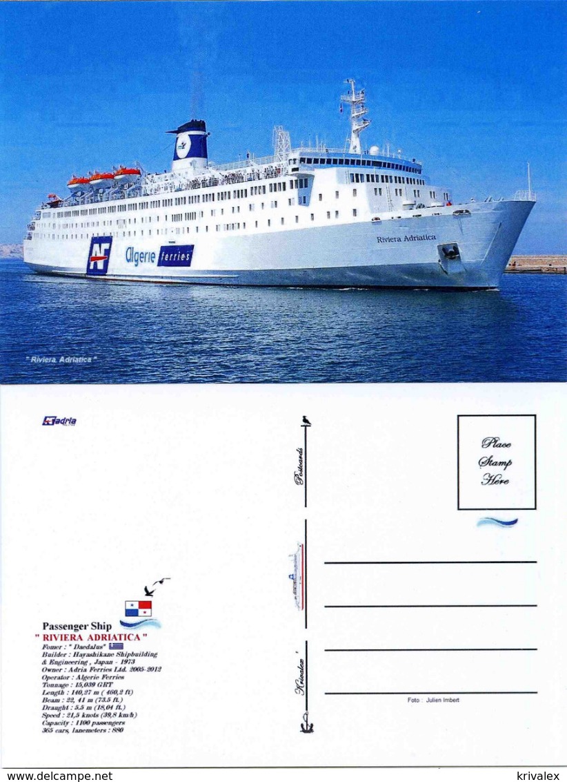 Ship Postcards - Passenger   Ship "Riviera Adriatica  "    Read Description - Altri & Non Classificati