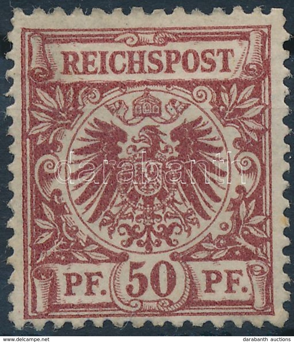 * 1889 Mi 50b (Mi EUR 1.400.-) Certificate: Jäschke-Lantelme, Signed: Köhler (kis Papírelvékonyodás / Thin Paper) - Sonstige & Ohne Zuordnung