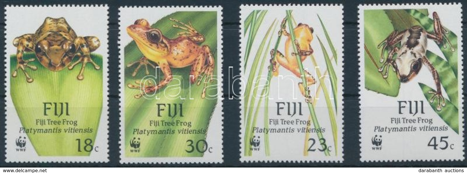 ** 1988 WWF Békák Sor,
WWF Frogs Set
Mi 586-589 - Andere & Zonder Classificatie