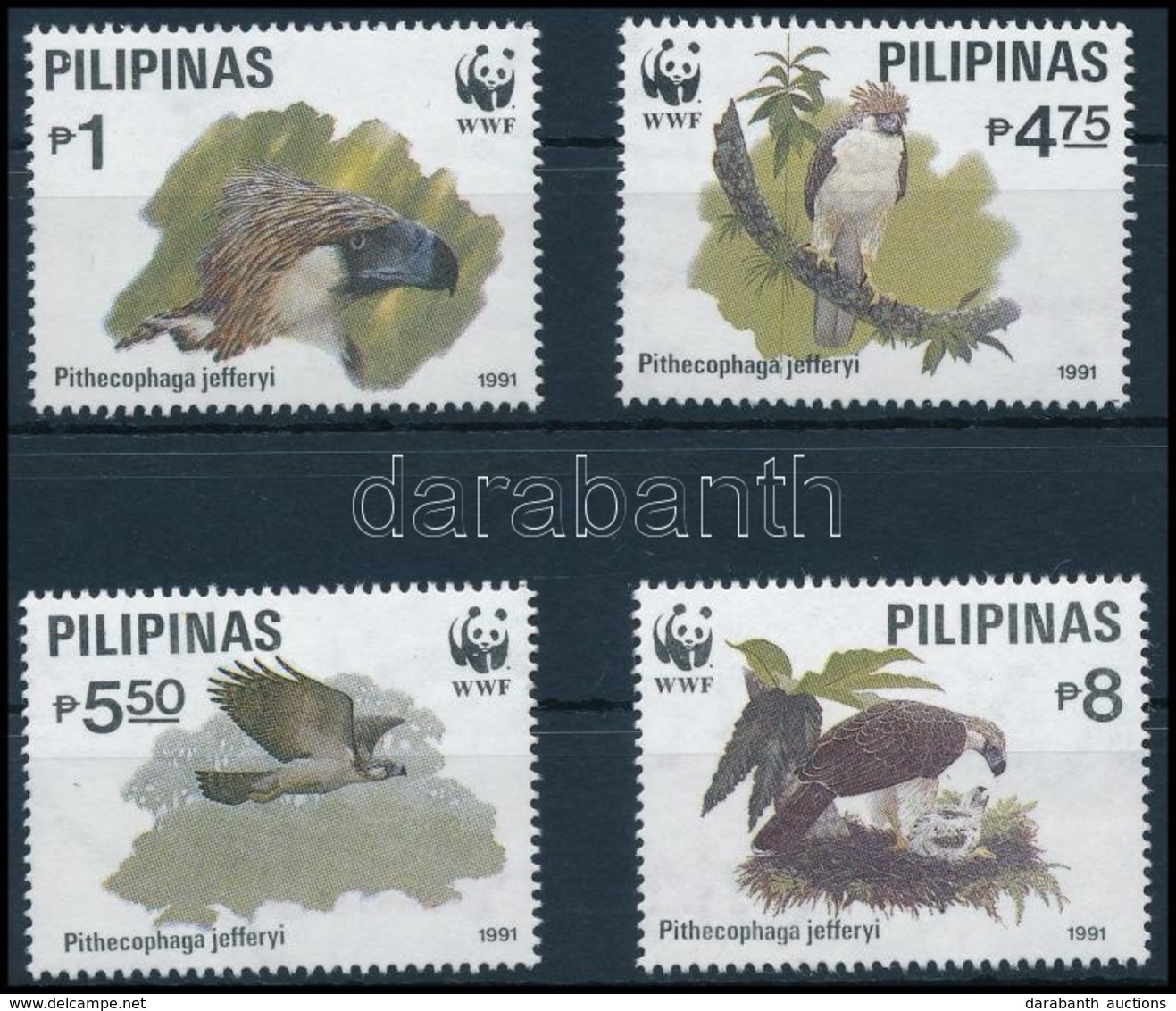 ** 1991 WWF Madarak Sor,
WWF Birds Set
Mi 2038-2041 - Otros & Sin Clasificación