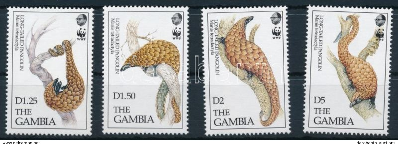 ** 1993 WWF Hosszúfarkú Tobzoska Sor,
WWF Long-tailed Pangolin Set
Mi 1550-1553 - Altri & Non Classificati