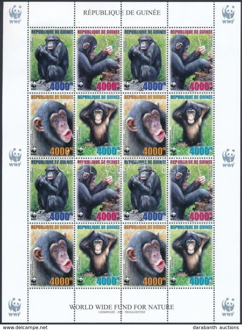 ** 2006 WWF: Csimpánz Kisív Mi 4222-4225 A - Altri & Non Classificati