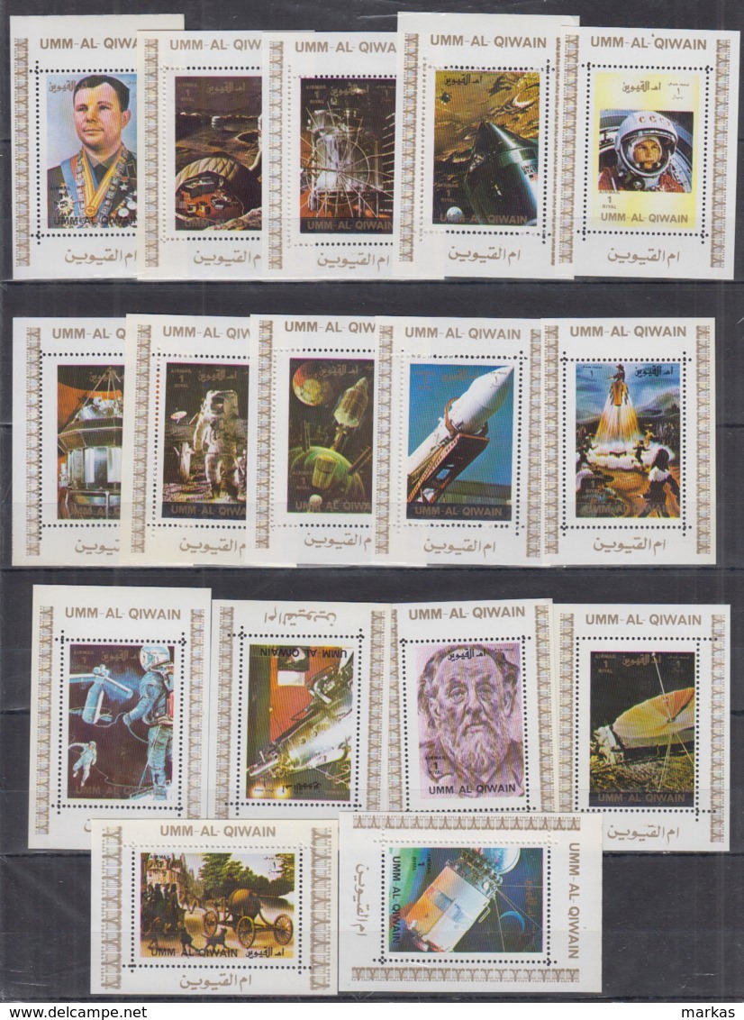 O20. Umm Al Qiwain - MNH - Space - Spaceships - Astronauts - Deluxe - Otros & Sin Clasificación