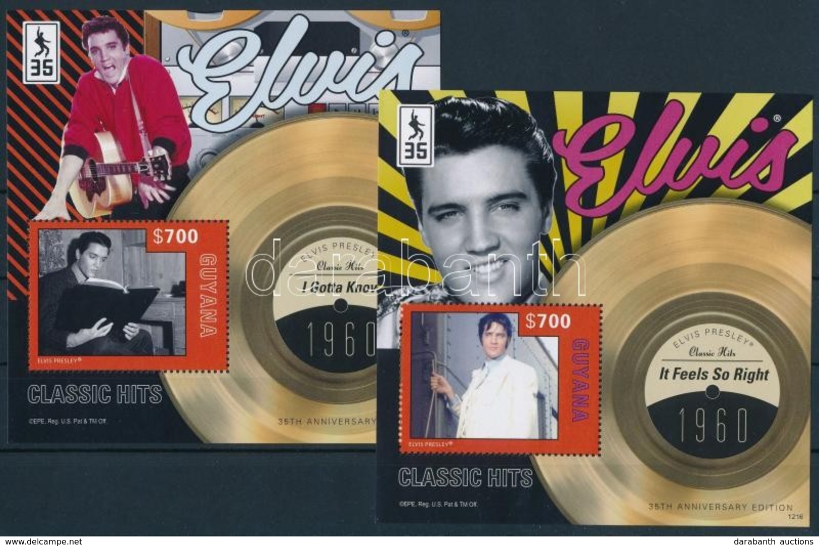 ** 2012 Elvis Presley Blokksor Mi 863-867 - Andere & Zonder Classificatie