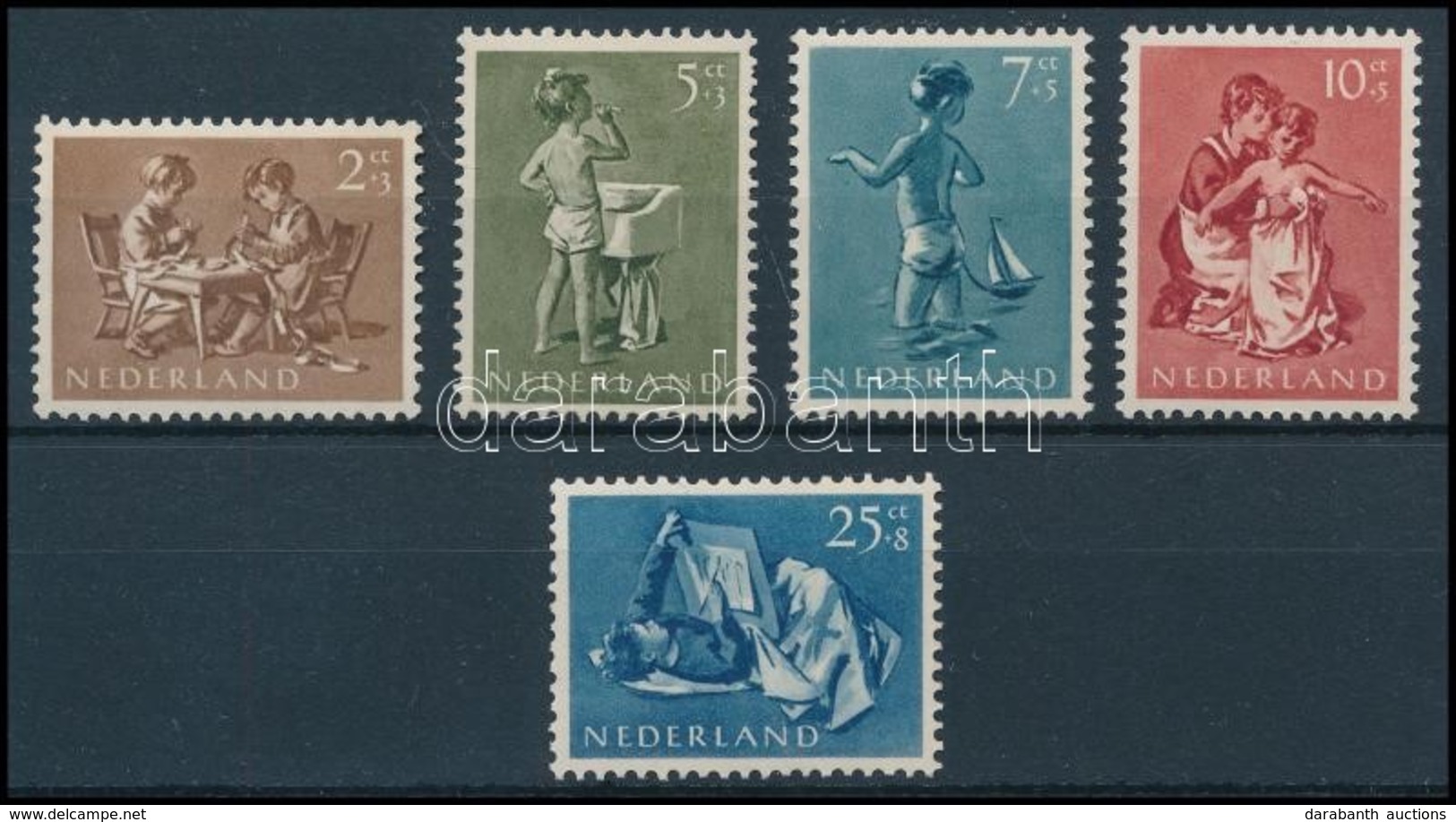 ** 1954 Gyermeksegély Sor Mi 649-653 (Mi EUR 17,-) - Sonstige & Ohne Zuordnung