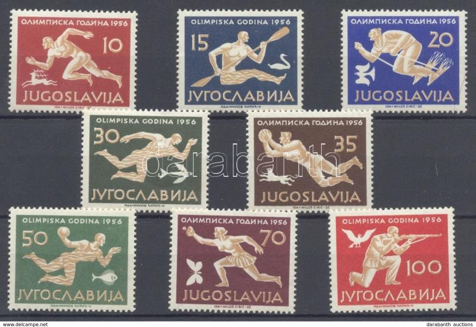 ** 1956 Melbourne Olimpia Mi 804-811 - Andere & Zonder Classificatie