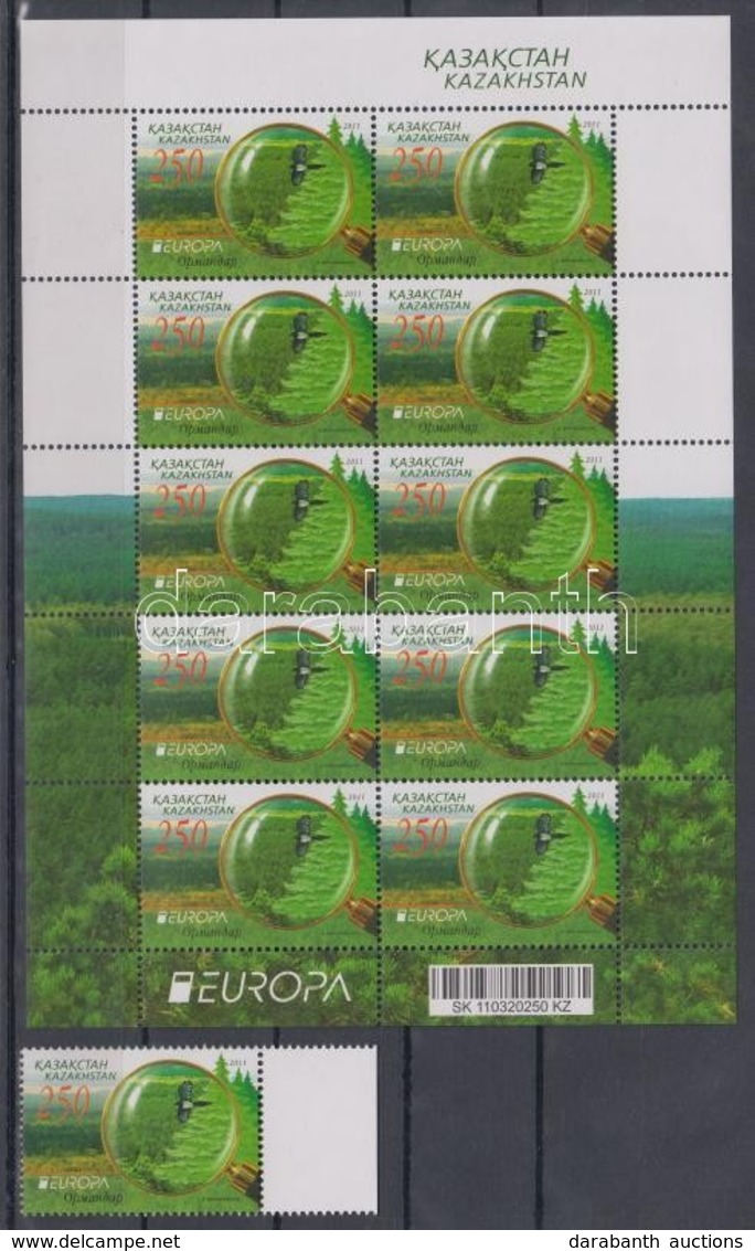 ** 2011 Europa CEPT Erdők Mi 705 + Kisív - Andere & Zonder Classificatie