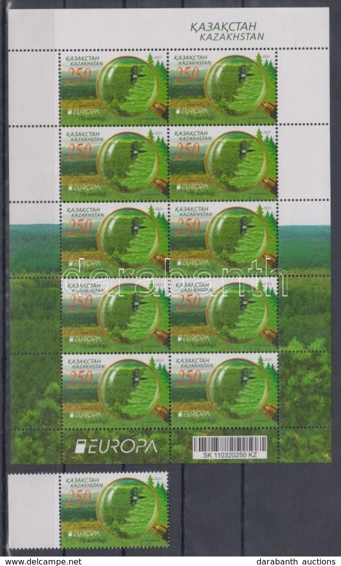 ** 2011 Europa CEPT Erdők Mi 705 + Kisív - Sonstige & Ohne Zuordnung