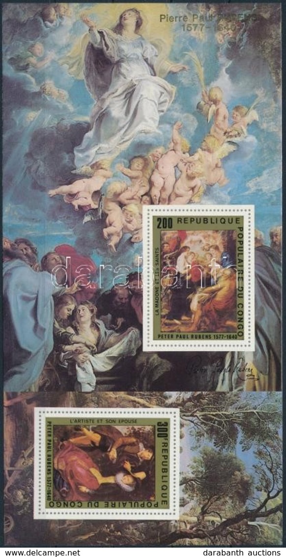 ** 1978 Rubens Festmények Sor Blokk Formában Mi 606-609 - Sonstige & Ohne Zuordnung