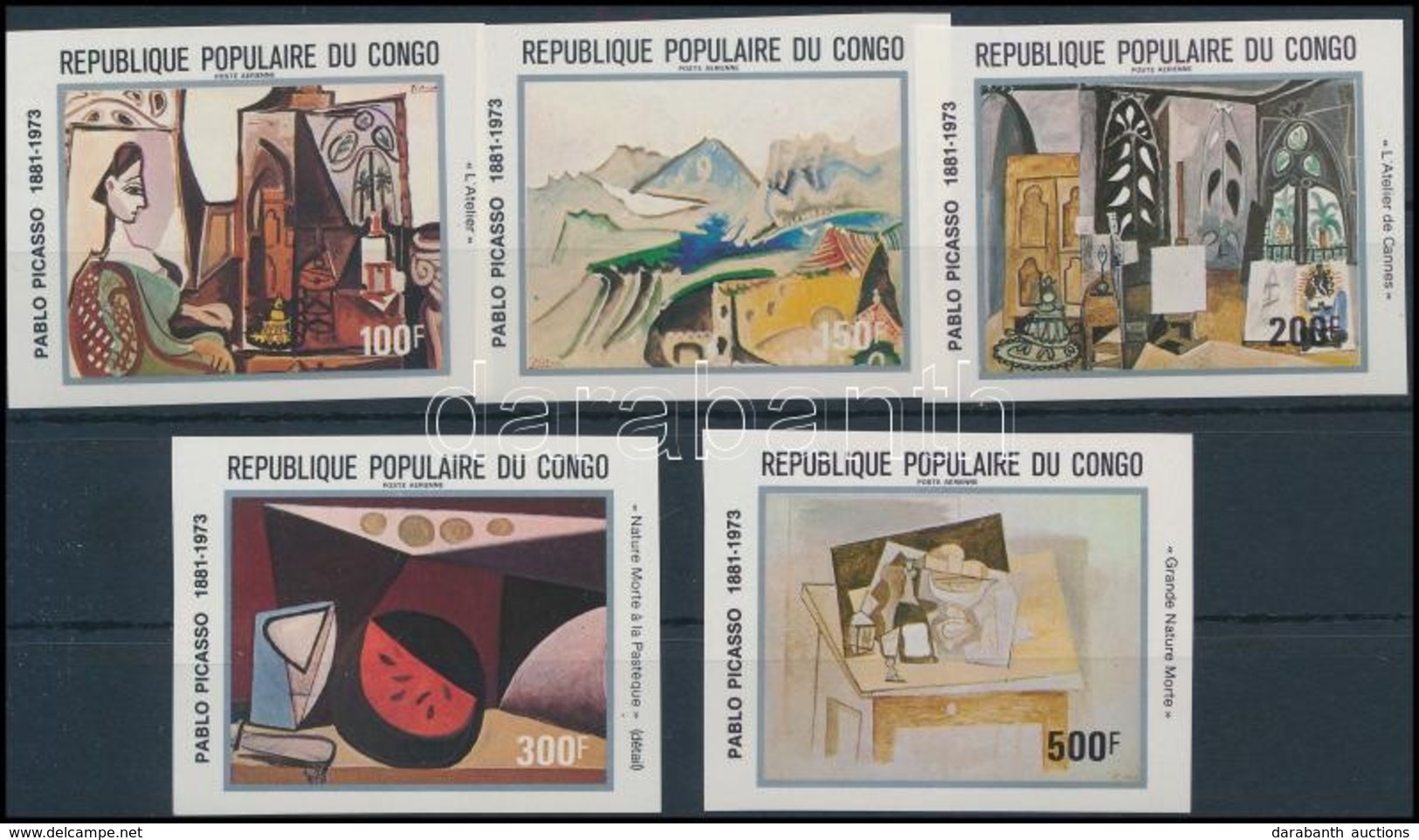 ** 1981 Picasso, Festmény Vágott Sor,
Picasso, Painting Imperforated Set
Mi 827-831 - Autres & Non Classés