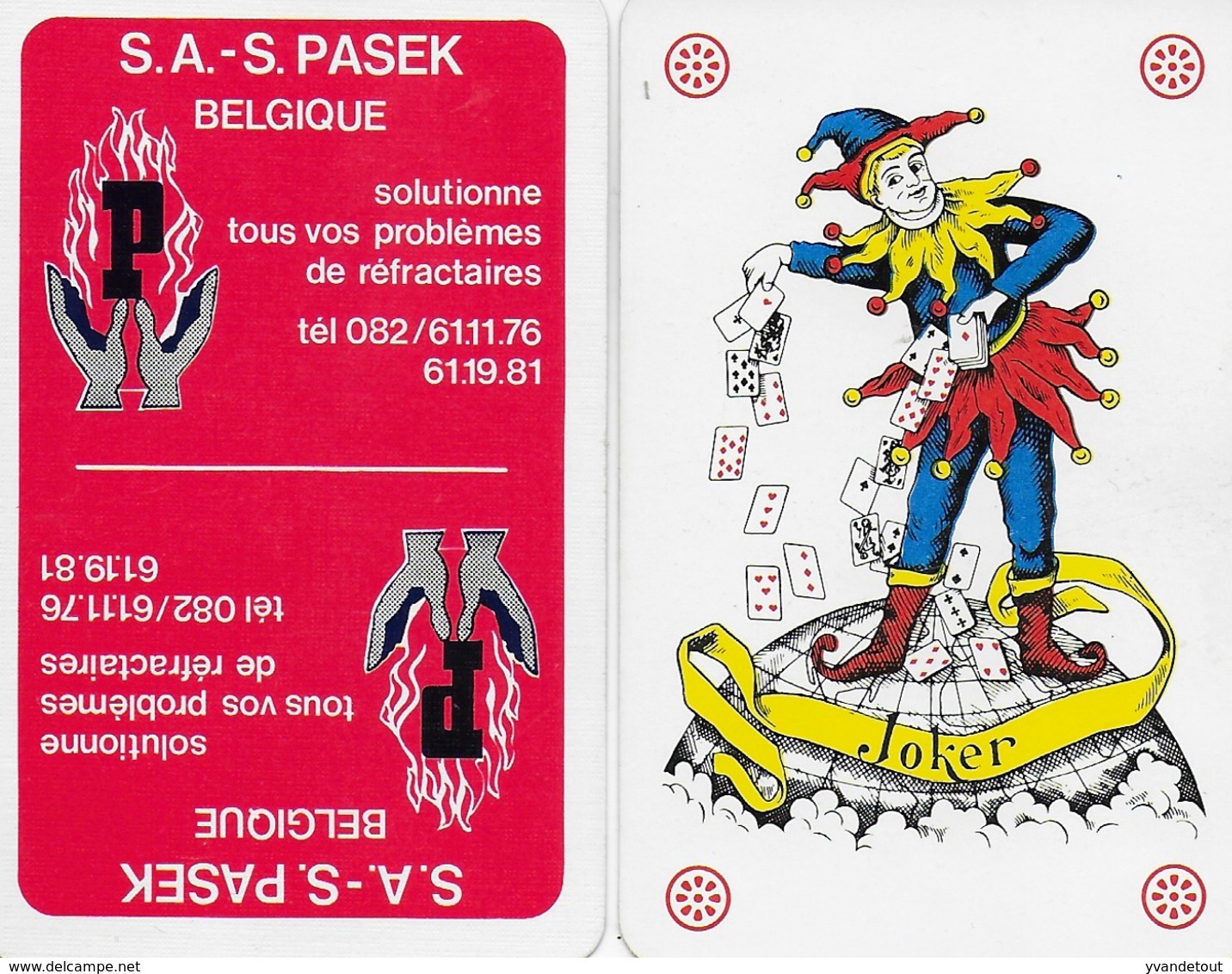 Cartes à Jouer. S.A. Passe. Deux Jokers. Haut-le-Wastia - Anhée - Speelkaarten
