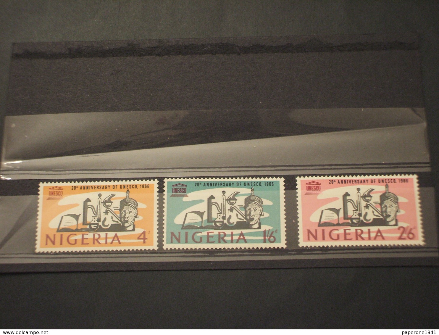 NIGERIA - 1966 UNESCO 3 VALORI  - NUOVI(++) - Nigeria (1961-...)