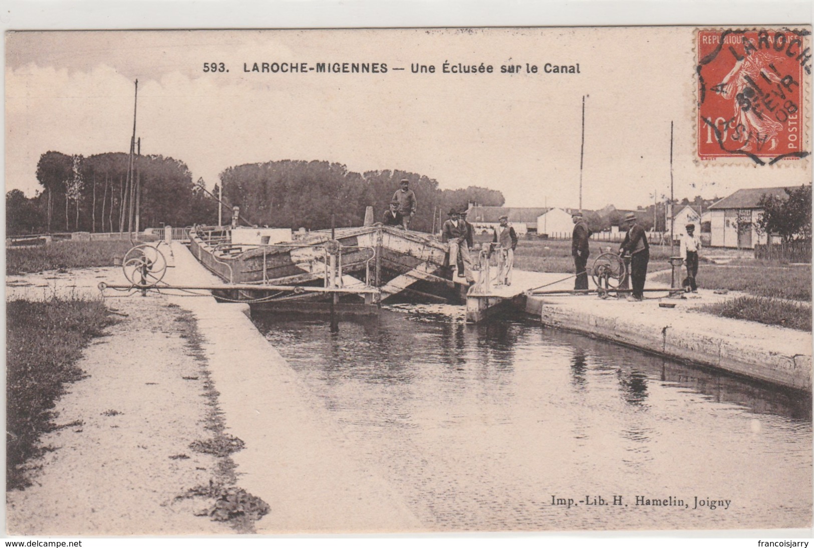 34018 - LAROCHE MIGENNES - UNE ECLUSEE SUR LE CANAL - Migennes