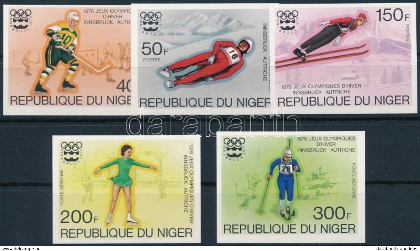 ** 1976 Téli Olimpia, Innsbruck Sor,
Winter Olympics, Innsbruck Set
Mi 506-510 - Andere & Zonder Classificatie