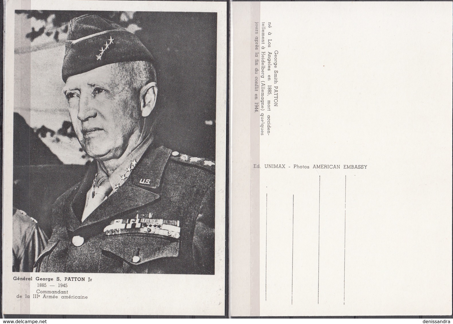 CPM Général George Smith Patton Neuf ** - Politische Und Militärische Männer