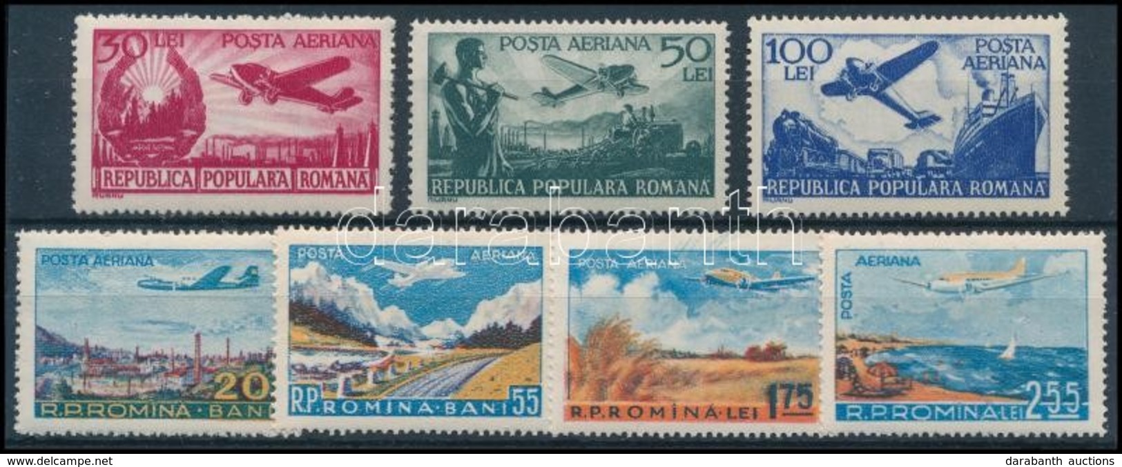 ** 1948-1956 2 Klf Légiposta Sor Mi 1162-1164 + 1626-1629 (Mi EUR 22,50) - Altri & Non Classificati