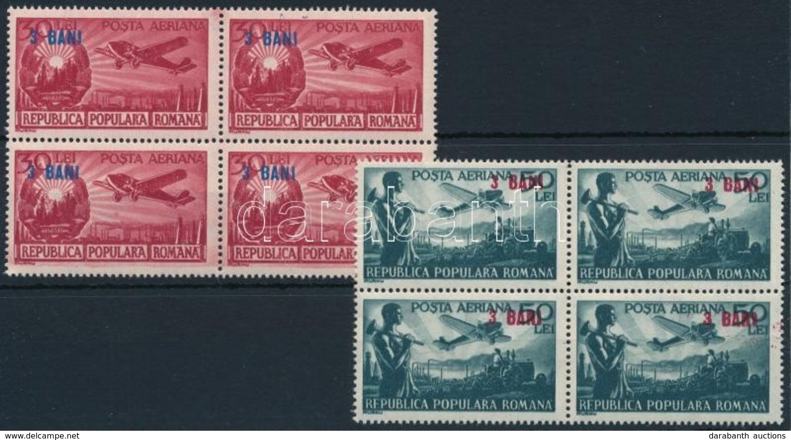 ** 1952 Mi A 1363 + 1363 Négyes Tömbök - Altri & Non Classificati