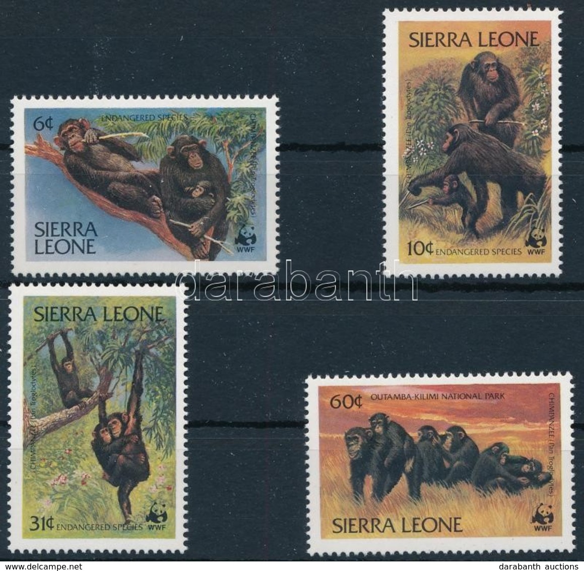 ** 1983 WWF Csimpánzok Sor,
WWF Chimpanzees Set
Mi 713-716 - Altri & Non Classificati