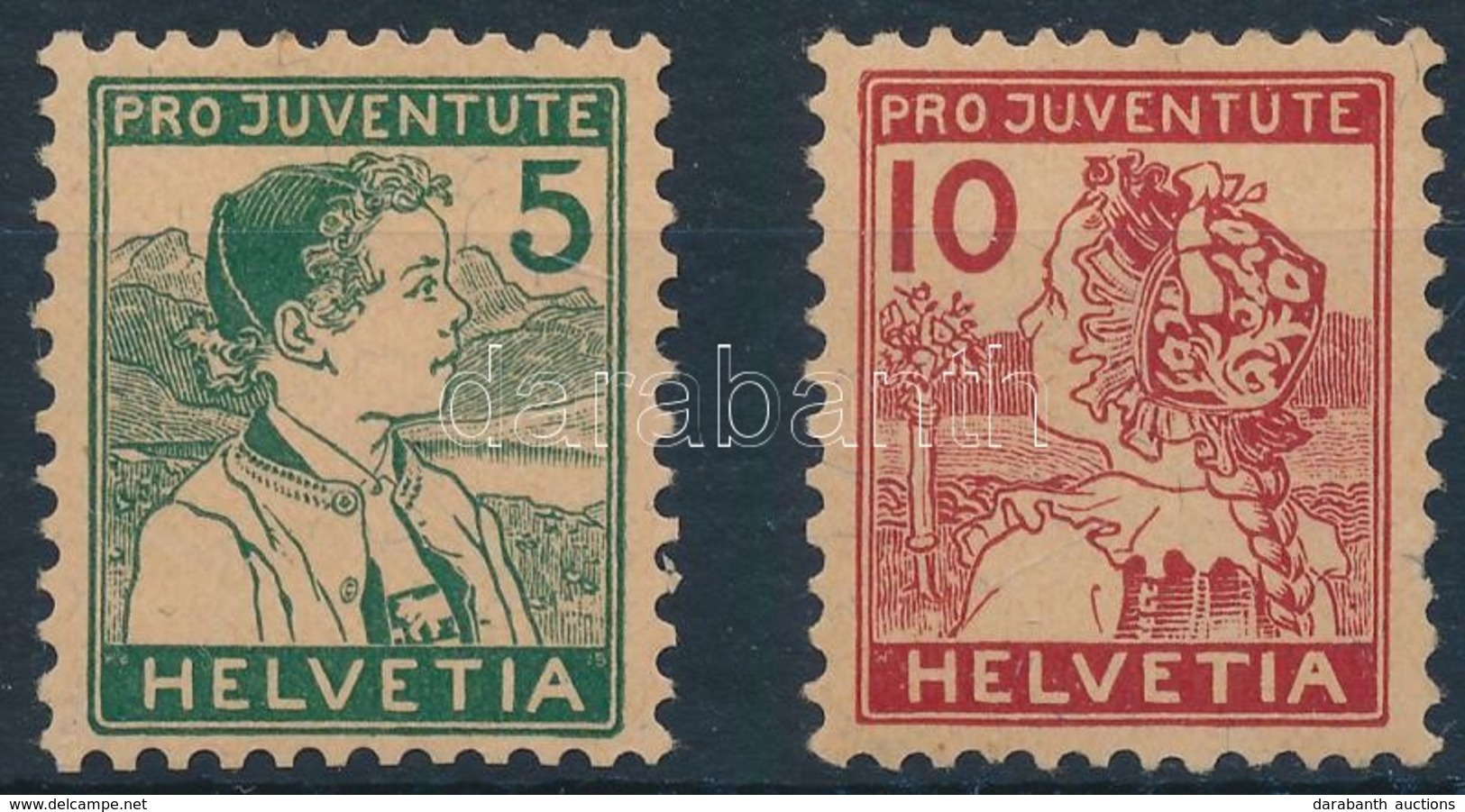 ** 1915 Pro Juventute Sor Mi 128-129 - Altri & Non Classificati