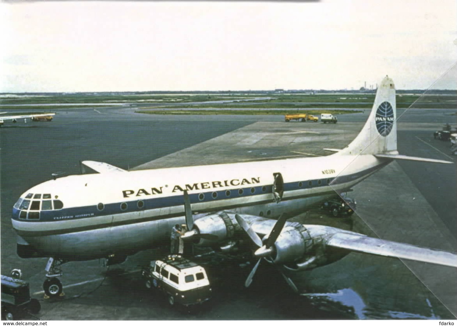 PAA - Pan American Boeing 377-10-26 - Clipper Ccstitution N1038v Avion Aviation Aiplane - 1946-....: Era Moderna