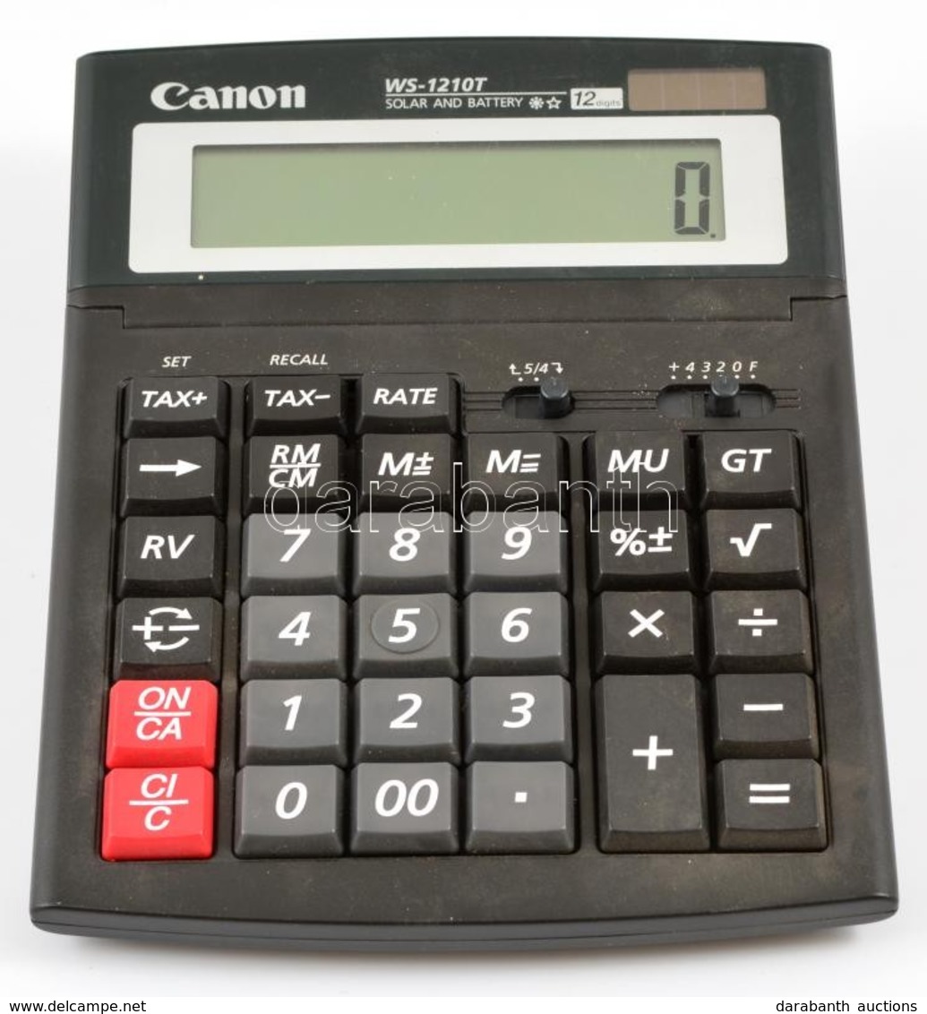 Canon WS-1210T Napelemes Számológép, 20×15 Cm - Andere & Zonder Classificatie