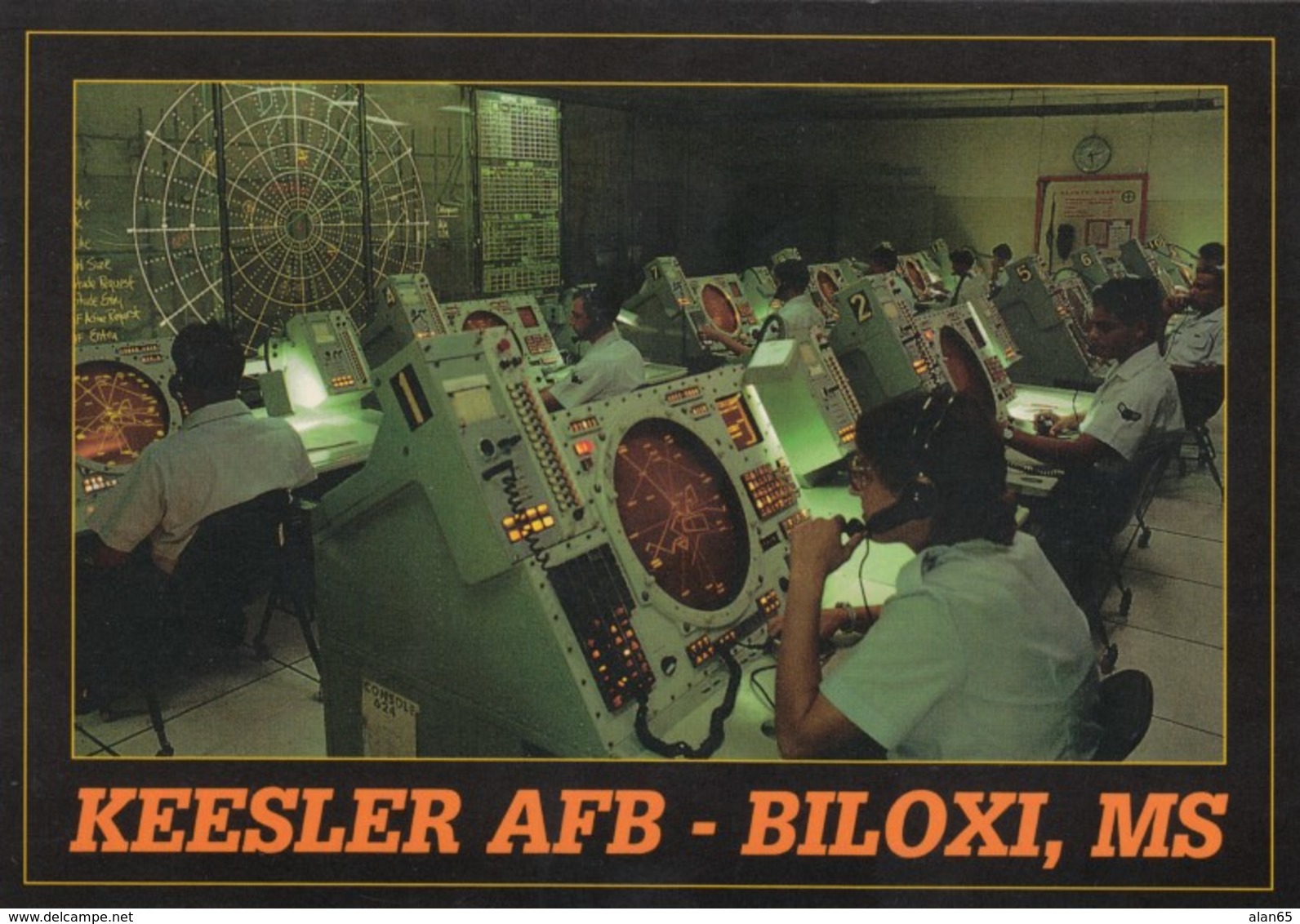 Keesler Air Force Base, Biloxi Mississippi, Computer & Electronics Training Facility C1980s/90s Vintage Postcard - Barracks