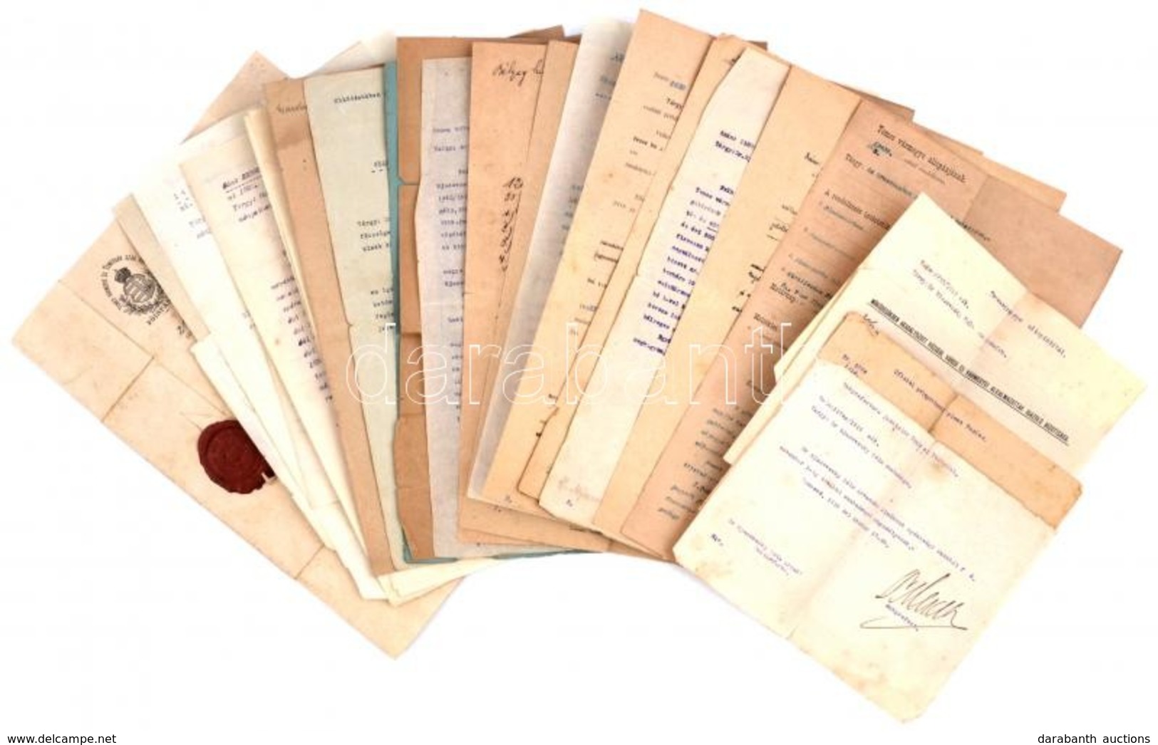 Cca 1890-1940 Okmány Hagyaték Benne Román Repatriálási Igazolvány és Más érdekes Okmányok Kb 15 Db - Zonder Classificatie