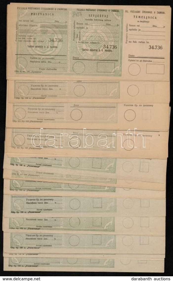 Jugoszláviai Postai Utalványok, Kitöltetlen - Non Classificati