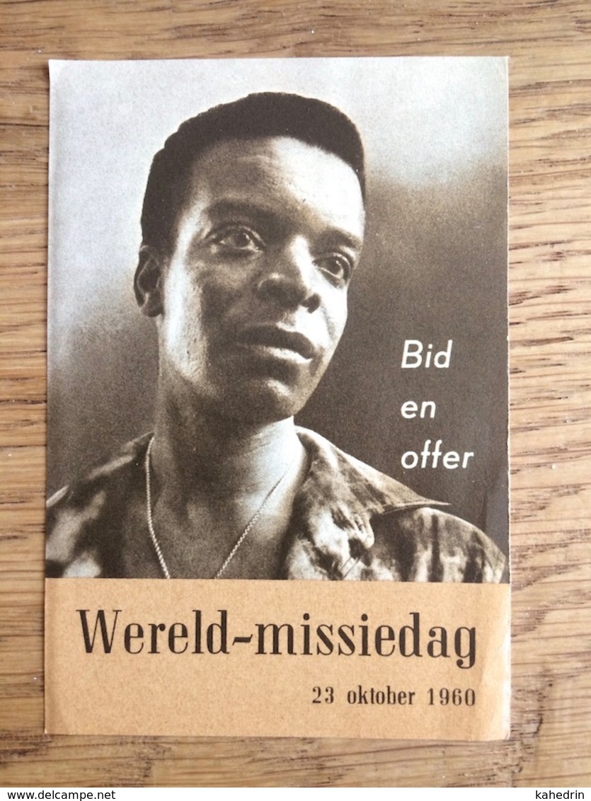 Wereld - Missiedag 1960, Gebed Van Een Neger, Zack Gilbert (negerdichter), Missie-actie Den Haag - Images Religieuses