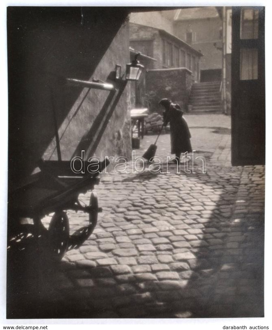 Dulovits Jenő (1903-1972): Ellenfények. Pecséttel Jelzett Vintage Fotó 8,5x10 Cm - Sonstige & Ohne Zuordnung