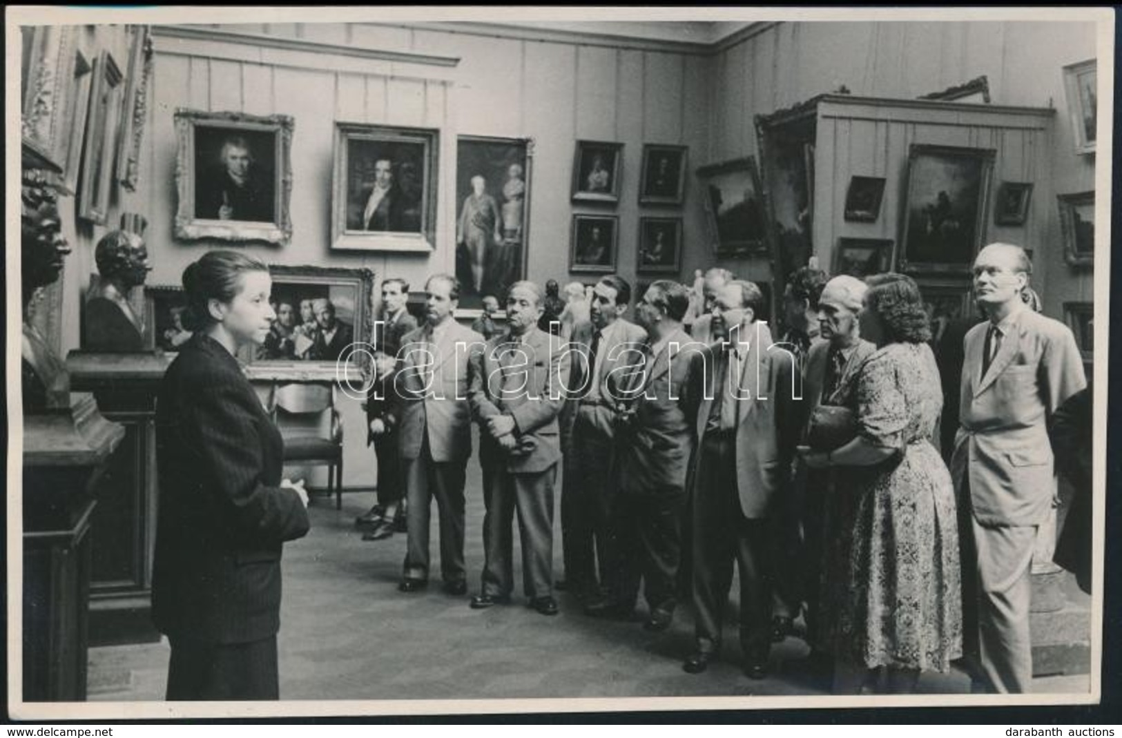 Cca 1960 Major Máté és Preisich Gábor építészek és Mások A Moszkvai Tretyjakov Galériában, Fotó, Hátulján Feliratozva, 1 - Sonstige & Ohne Zuordnung