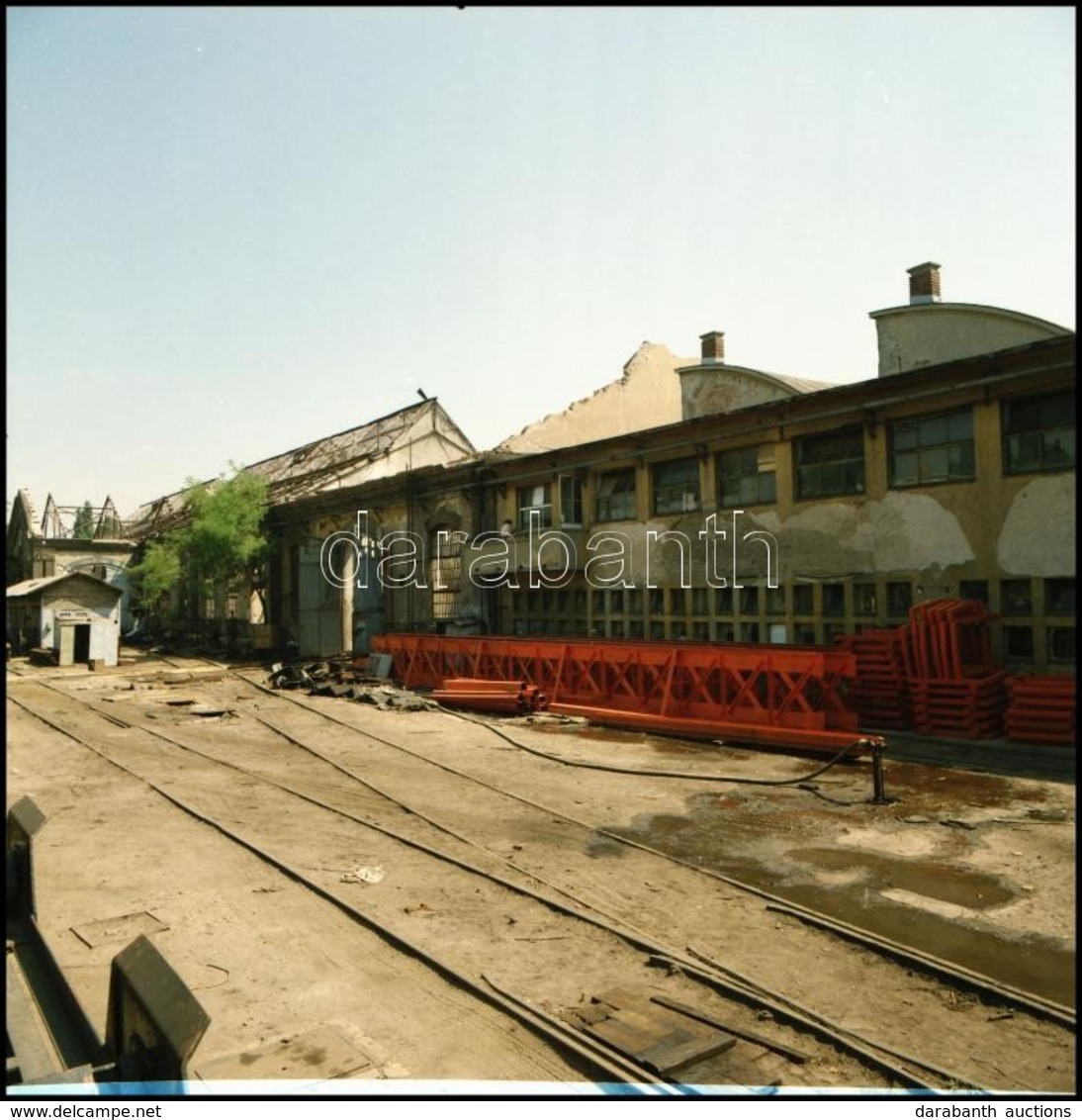 1985 Budapest, MÁV Járműjavító építése és Belső Tere, 12 Db Professzionális Minőségű, Szabadon Felhasználható, Vintage N - Sonstige & Ohne Zuordnung