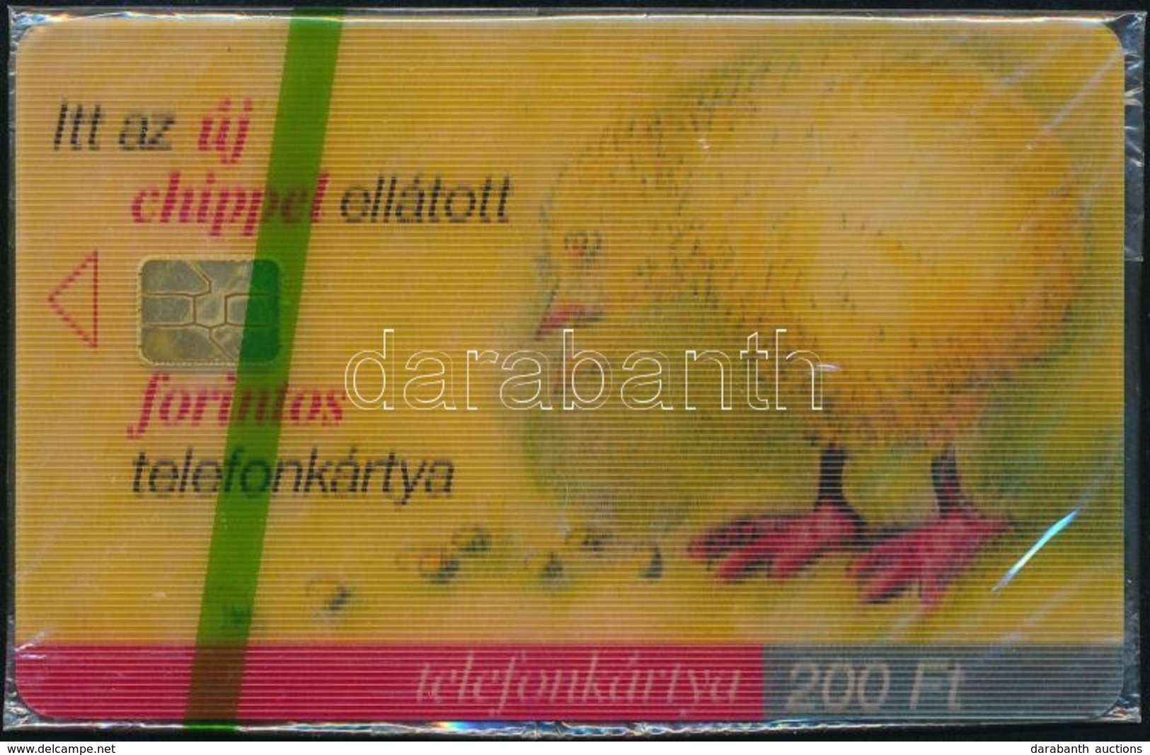 1999 Az új Chipes Telefonkártya. 3D-s Csipegető Csirke Telefonkártya Használatlan, Bontatlan Csomagolásban. Sorszámozott - Non Classés