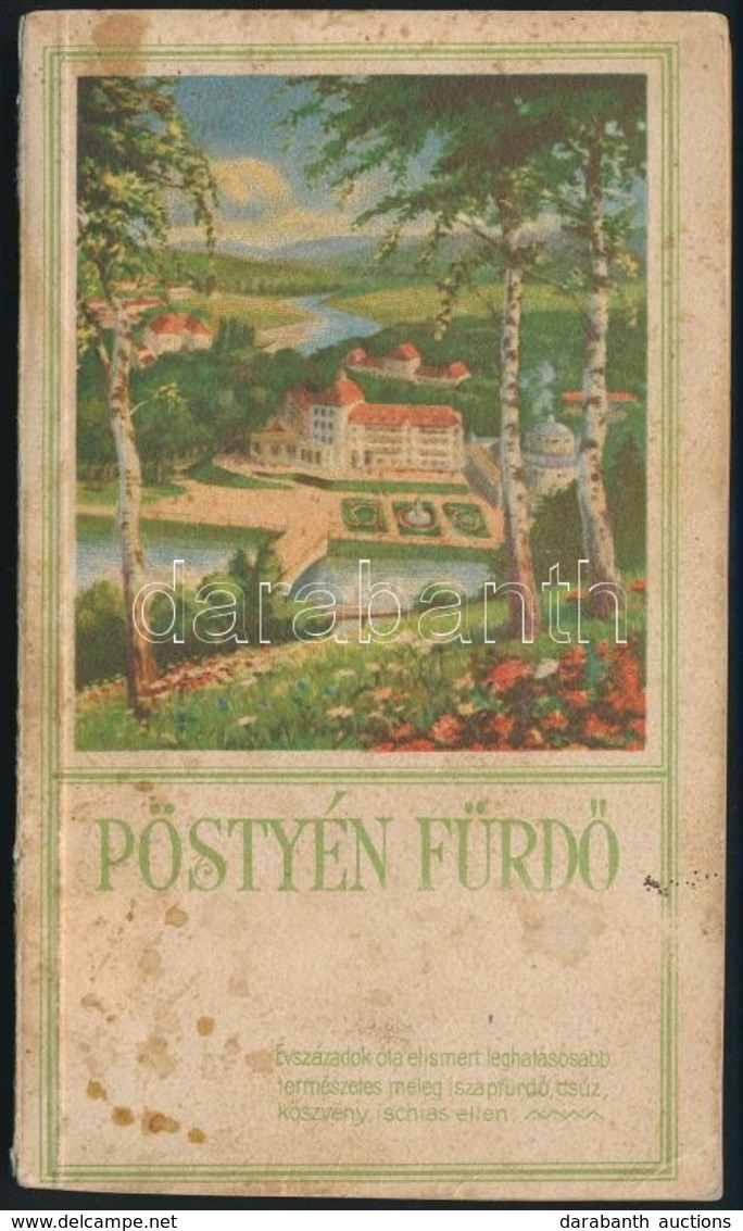 1928 Pöstyénfürdő, Ismertető Füzet, Térképpel, ábrákkal, Díjjegyzékkel - Non Classificati