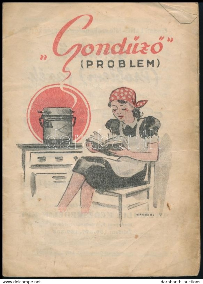 Cca 1930-1940 Gondüző (Problem) Gyorsfőző Reklám Prospektusa, Receptekkel, 14 P. - Non Classificati