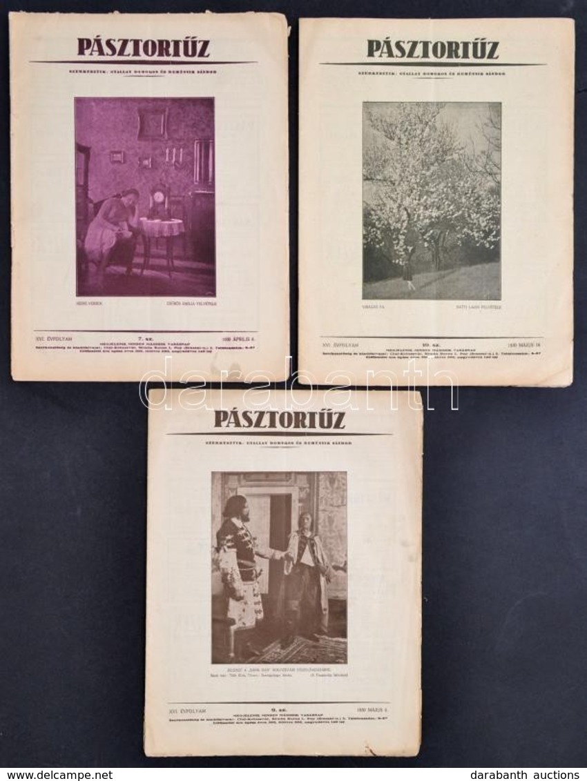 1930 Pásztortűz 3 Száma, Szerk.: Gyalay Domokos, Reményik Sándor. XVI. 7.,9-10. Számok. Kolozsvár, Minerva-ny. - Non Classificati