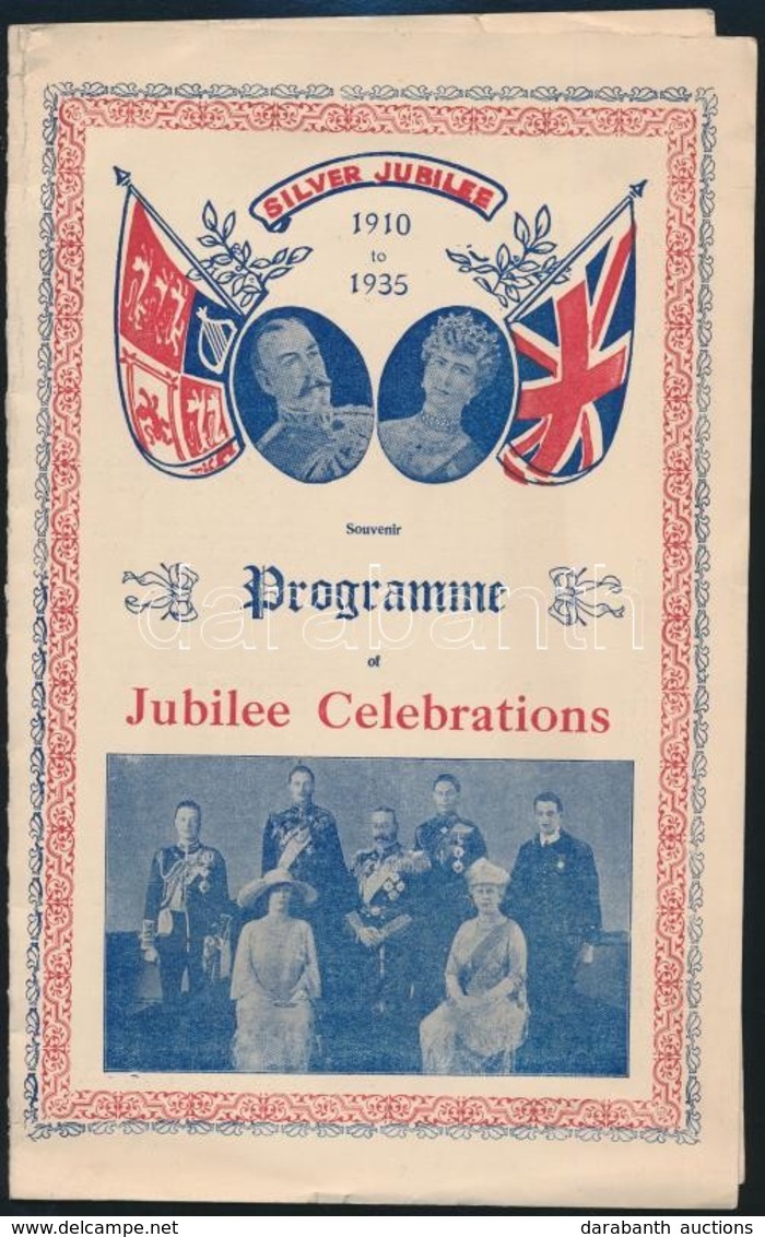 1935 V. György Brit Király Ezüstjubileumi ünnepségének Programja - Non Classificati
