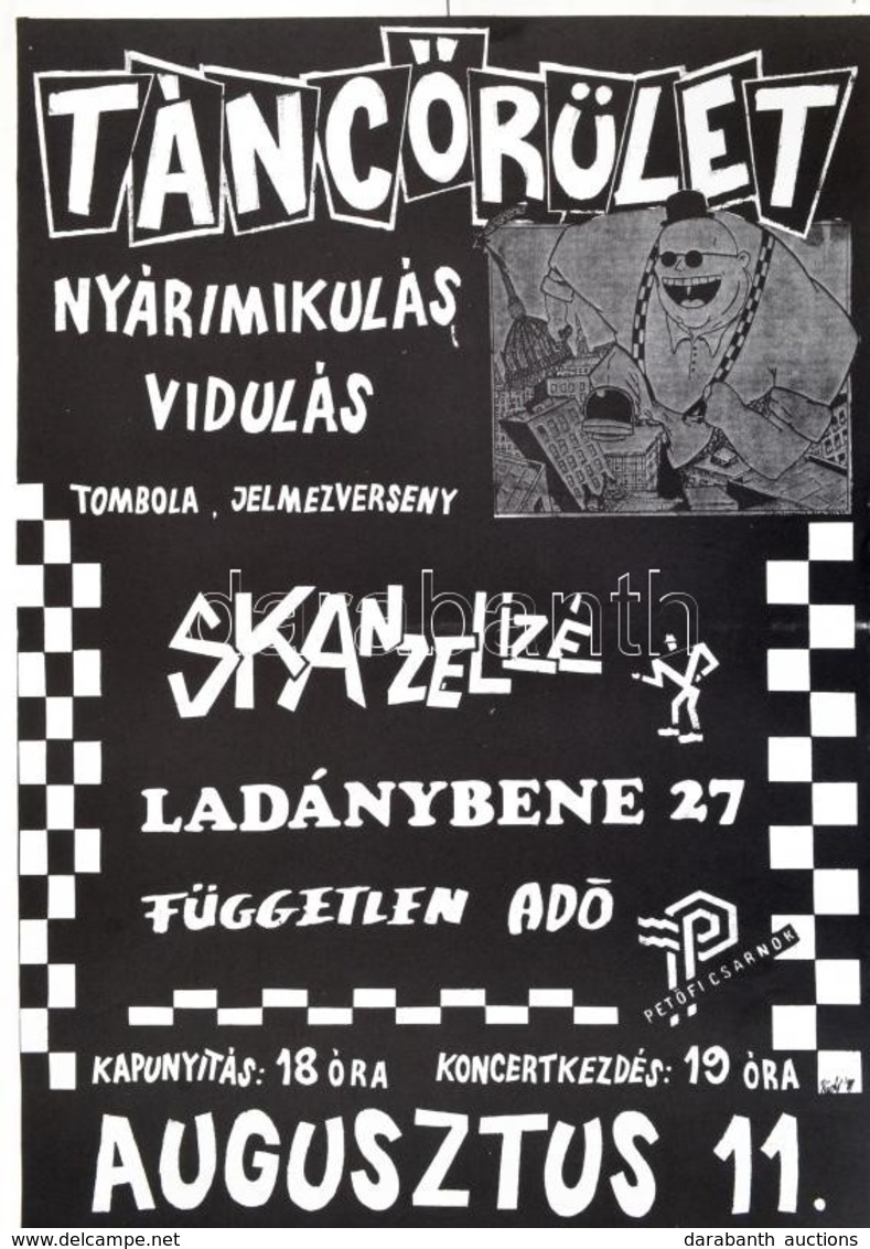 1989 Rádi Sándor (?-?): Táncőrület. Nyárimikulás Vidulás., Petőfi Csarnok 1989. Augusztus 11., Skanzelizé, Ladánybene 27 - Sonstige & Ohne Zuordnung