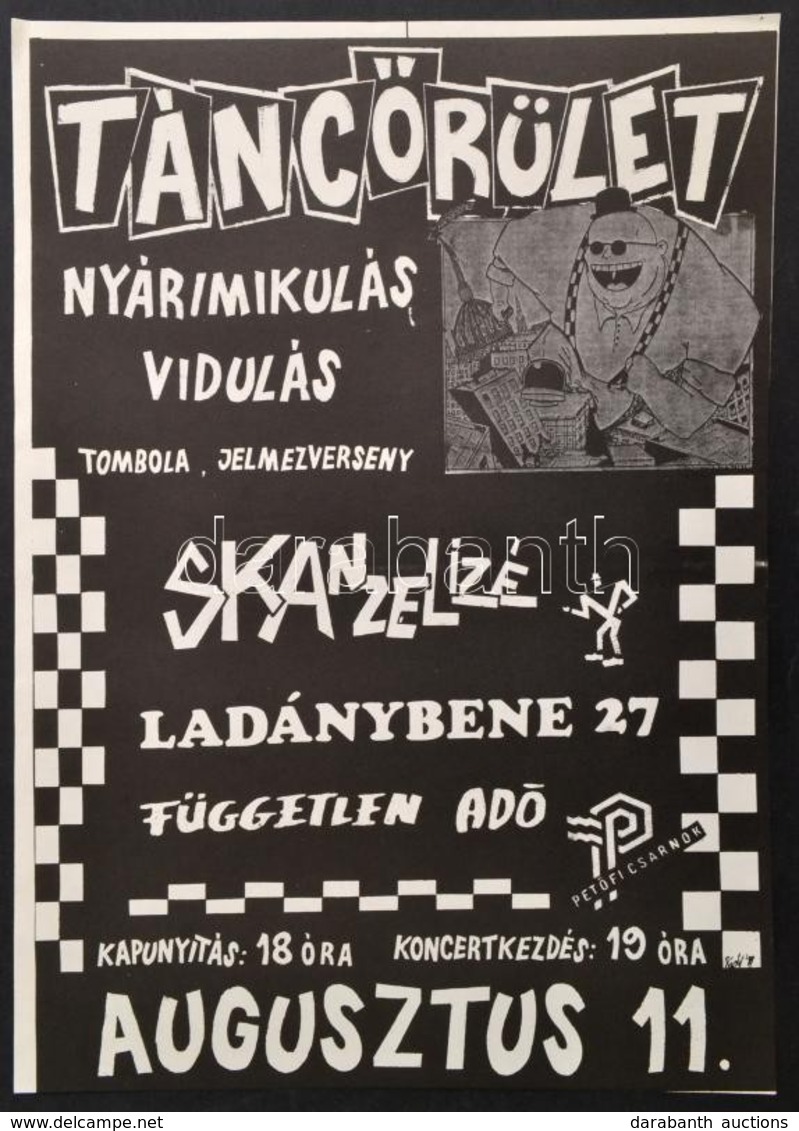 1989 Rádi Sándor (?-?): Táncőrület. Nyárimikulás Vidulás., Petőfi Csarnok 1989. Augusztus 11., Skanzelizé, Ladánybene 27 - Sonstige & Ohne Zuordnung