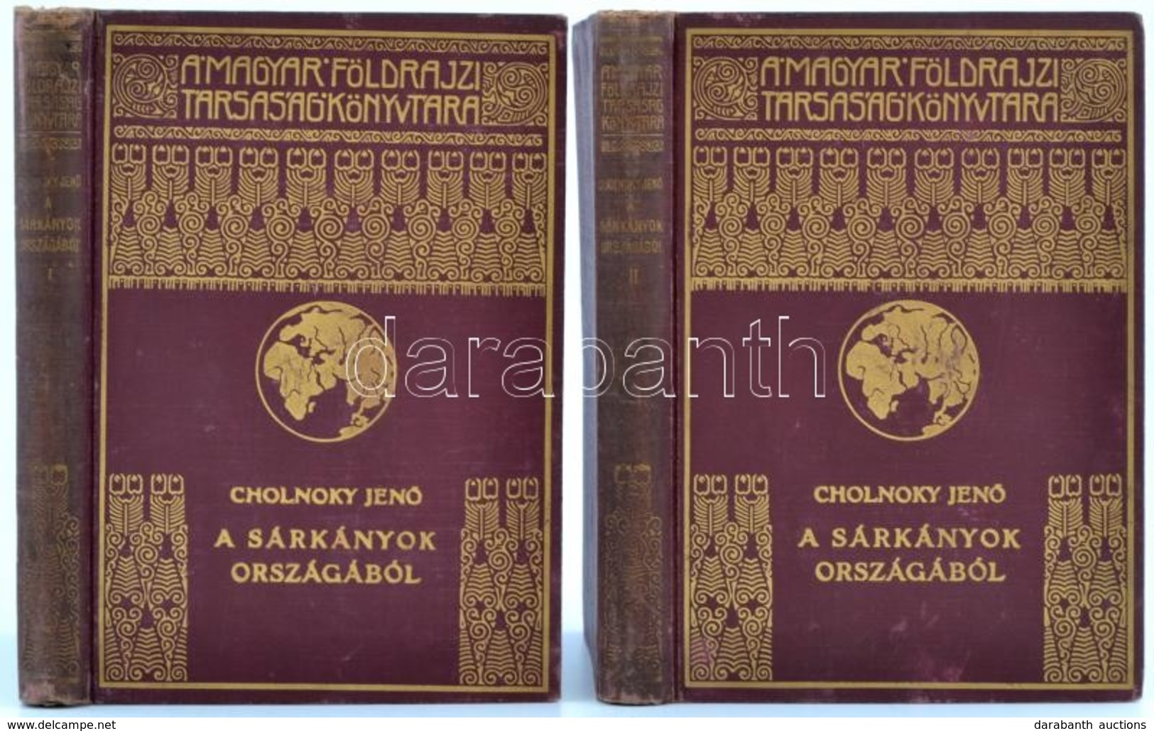 Cholnoky Jenő: A Sárkányok Országából I-II. Kötet. Magyar Földrajzi Társaság Könyvtára. Bp., é.n., Franklin-Társulat, 16 - Zonder Classificatie