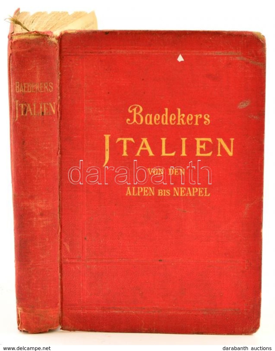 Baedeker, Karl: Italien Von Den Alpen Bis Neapel. Kurzes Reisehandbuch. Leipzig, 1908, Verlag Von Karl Baedeker. Hatodik - Non Classificati