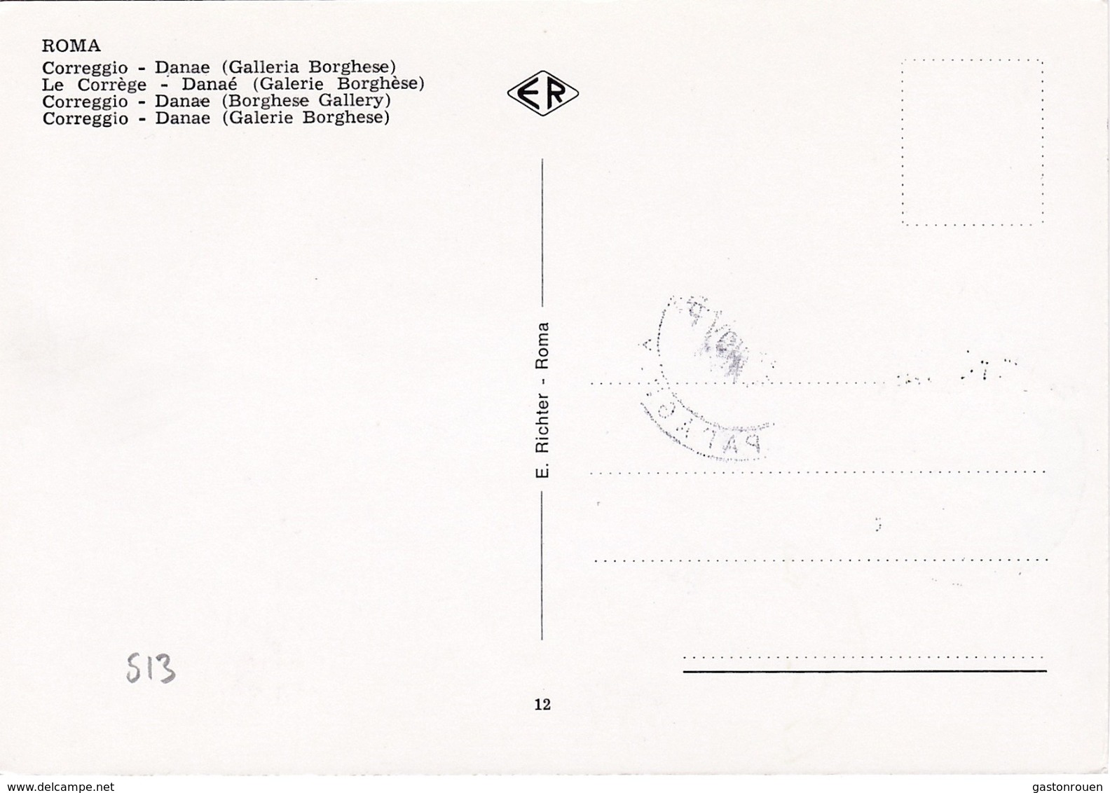 Carte Maximum Peinture Paraguay 1975 Le Corrège Corregio - Paraguay