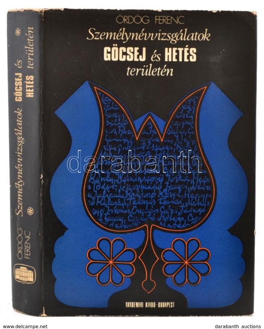 Ördög Ferenc: Személynévvizsgálatok Göcsej és Hetés Területén. Akadémiai Kiadó, 1973. Egészvászon Kötés, Papír Védőborít - Non Classés