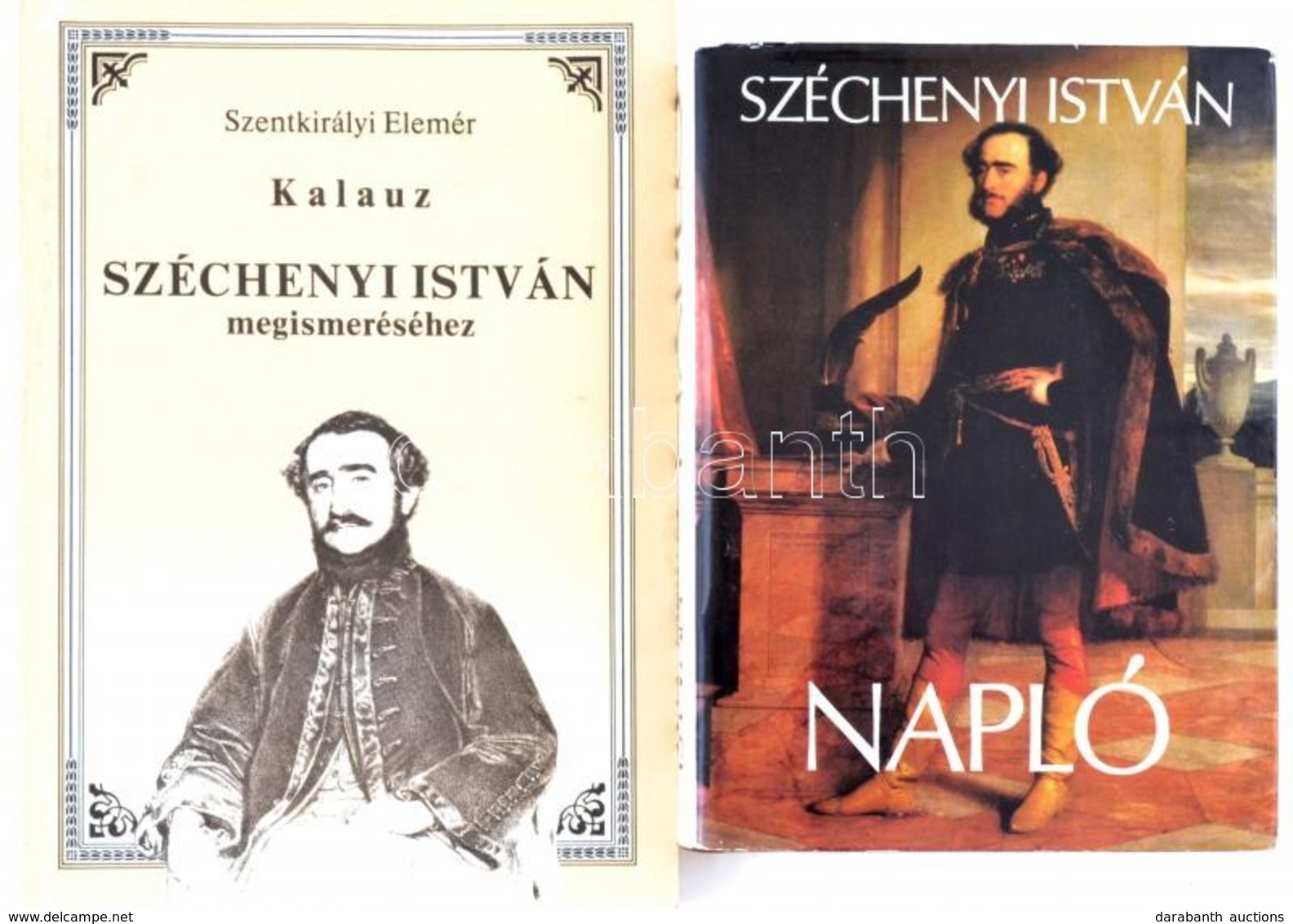 Vegyes Széchényi István Témájú Könyvtétel, 2 Db: 
Szentkirályi Elemér: Kalauz Széchényi István Megismeréséhez. Bp.,1987, - Non Classés