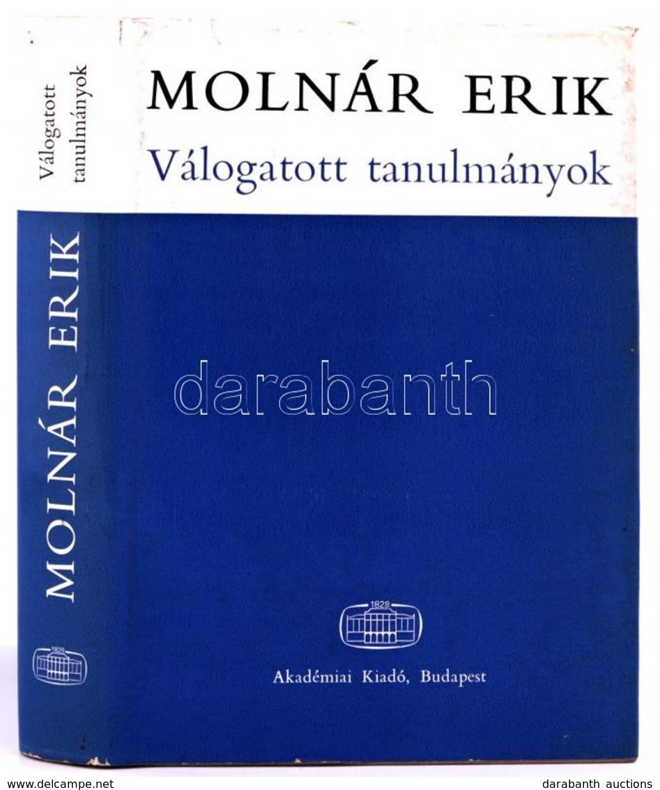 Molnár Erik: Válogatott Tanulmányok. Bp., 1969, Akadémiai Kiadó. Kiadói Egészvászon Kötés, Ráragadt Papírborítóval, Jó á - Zonder Classificatie