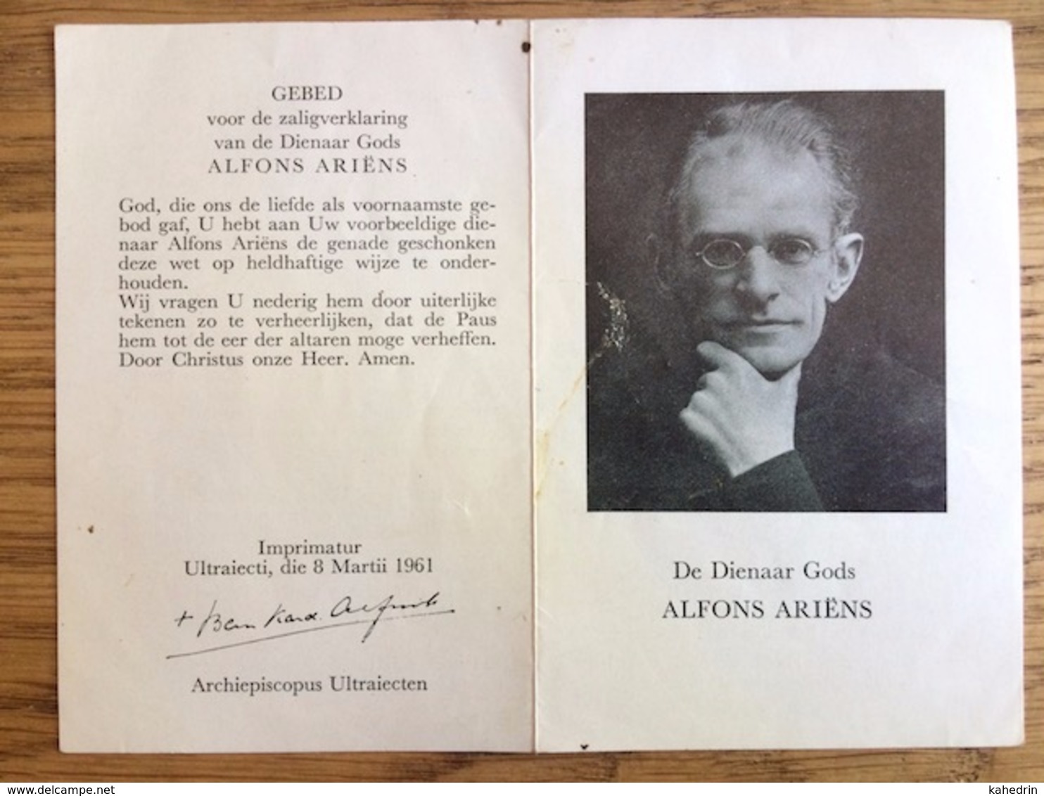 Alfons Ariëns, Noveen-gebed, Pater E. Lohman O.F.M. Woerden - Godsdienst & Esoterisme