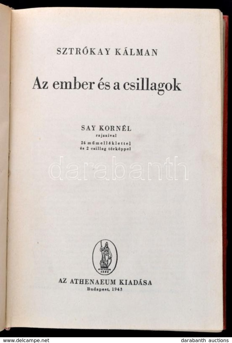 Sztrókay Kálmán: Az Ember és A Számok. Say Kornél Rajzaival. Bp., 1943, Athenaeum. Kiadói Félvászon-kötés. - Non Classificati