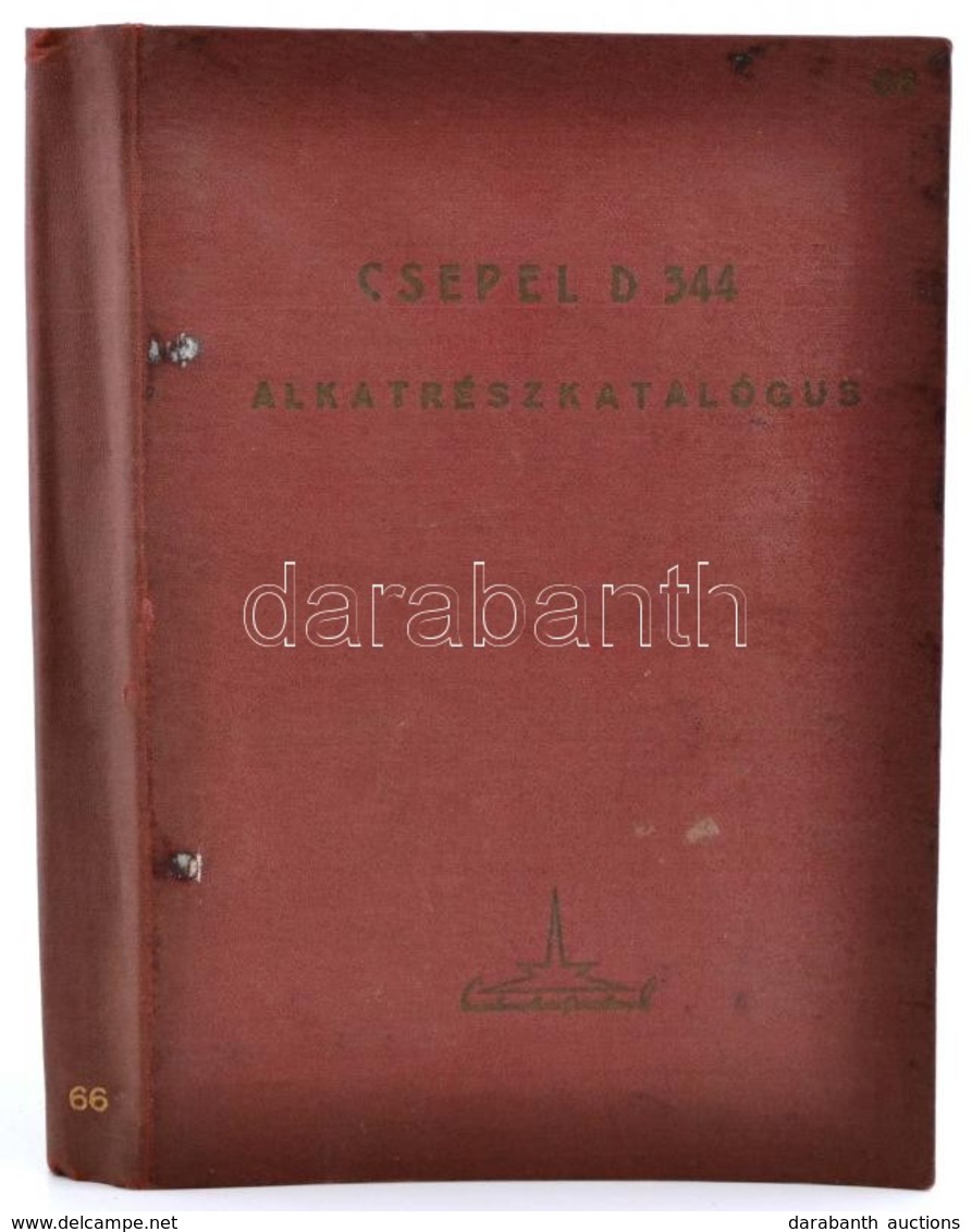 A Csepel D344. Típusú összekerék Meghajtásos Gépkocsi Alkatrész-katalógusa. (D344/A/1.) Szigethalom, 1962, Csepel Autógy - Non Classificati